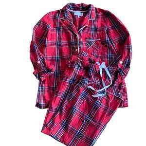 Victoria's Secret Cotton Red Plaid Women's Pajama Set